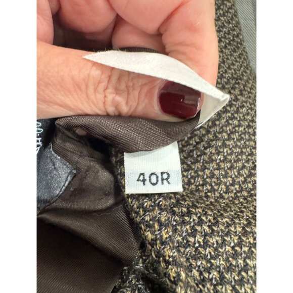 Hart Schaffner Marx Proffitts Harris Tweed 40R Wool Blazer Jacket Houndstooth - Picture 3 of 16